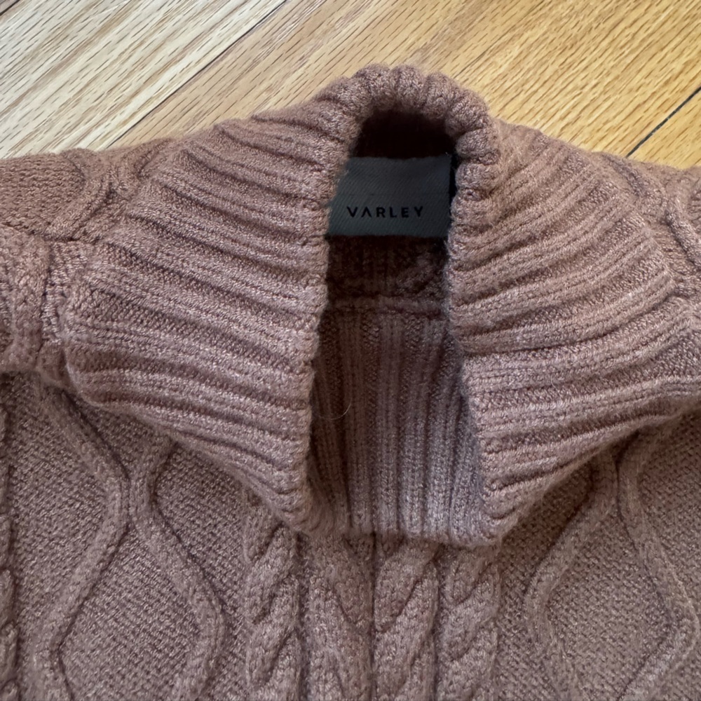 Varley Joilette Roll Neck Vest in Camel - Picture 5 of 6
